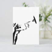 Carte Abstraite Jazz Trumpet RSVP (Debout devant)