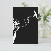 Carte Abstraite Jazz Trumpet RSVP (Debout devant)