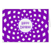 Carte Abstraite Joyeuse violette (Devant horizontal)