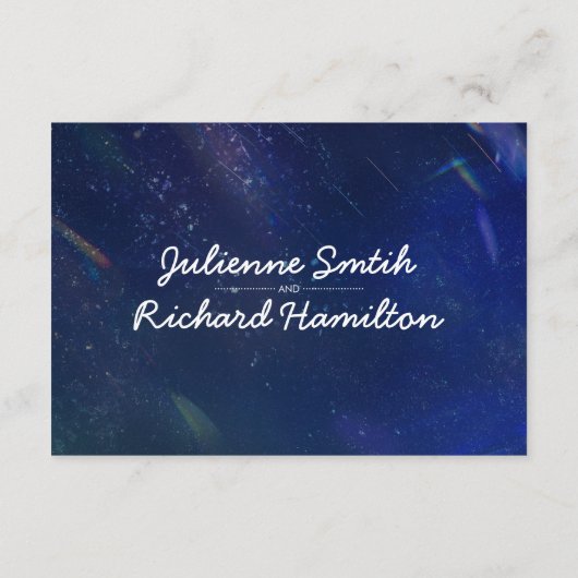 Carte Abstraite Mariage Galaxy (Dos)