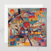 Carte Abstraite moderne (Devant / Derrière)