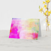 Carte Abstraite Pastel Blank Note (Fleur jaune)