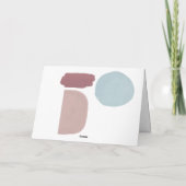 Carte Abstraite photo de vacances peinte en couleur (Dos)