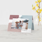 Carte Abstraite photo de vacances peinte en couleur (Fleur jaune)