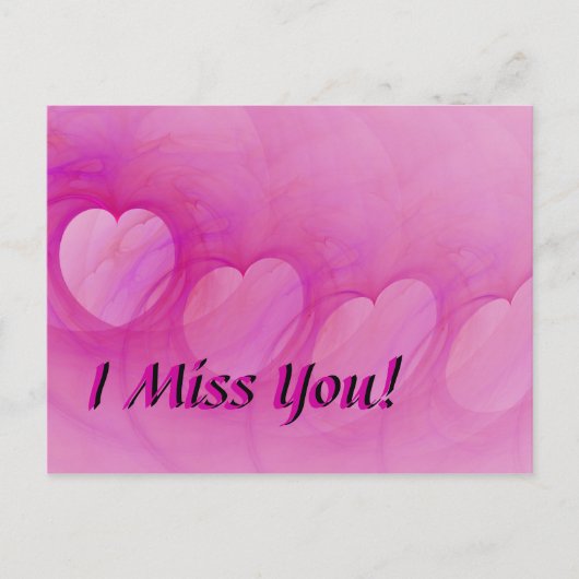 Carte Abstraite Pink Heart Post (Devant)