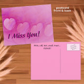 Carte Abstraite Pink Heart Post