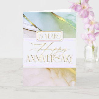 Carte Abstraite souple 15e anniversaire de l'emplo