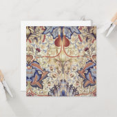 Carte Acanthus (par William Morris) (Devant/Arrière en situation)