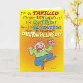 Carte Accablé (Fleur jaune)