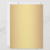 Carte Accents d'or Élégant certificat de baptême catholi (Dos)