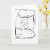 Carte Acceptation de l'impermanence. (Fleur jaune)