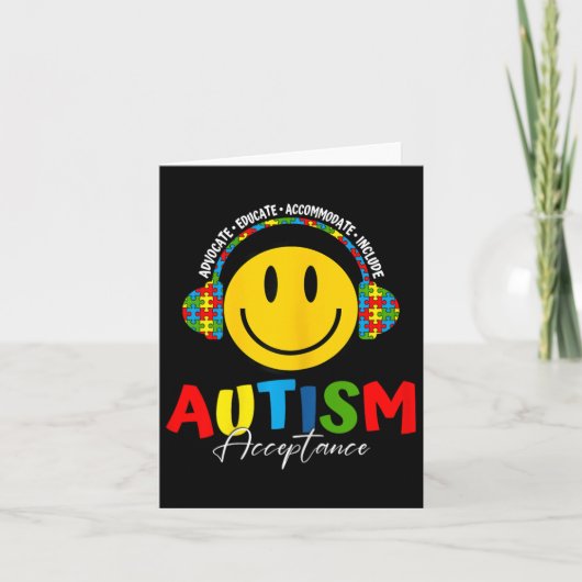 Carte Acceptation des sensibilisations sur l'autisme Ens (Devant)