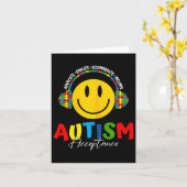 Carte Acceptation des sensibilisations sur l'autisme Ens (Fleur jaune)