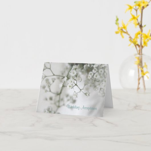 Carte Acceptation du Mariage de pureté (Fleur jaune)