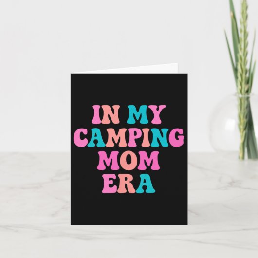 Carte Accessoires de maman de camping - Cadeau de fête d (Devant)