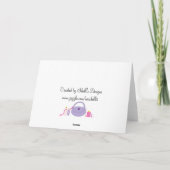 Carte Accessoires de Spa Anniversaire (Dos)