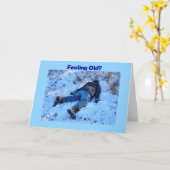Carte Accident de couchage d'Humour (Fleur jaune)