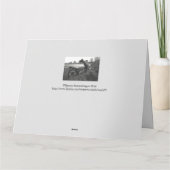 Carte Accident de la MOTOCYCLETTE (FUNNY/FAKE)/texte (Dos)