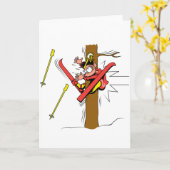 Carte Accident de ski (Fleur jaune)