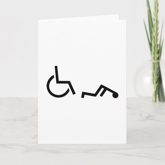 Carte Accident en fauteuil roulant (Devant)