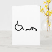 Carte Accident en fauteuil roulant (Fleur jaune)