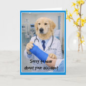 Carte Accident Sorry Get Well Card  CC-1 (Fleur jaune)