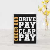 Carte Acclamer Papa Conduire Payer Applaudir Payer  (Fleur jaune)