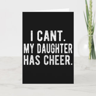 Carte Acclamez Papa Fille Cheerleading Fête des Pères Ac