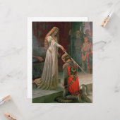 Carte Accolade (par Edmond Blair Leighton) (Devant/Arrière en situation)