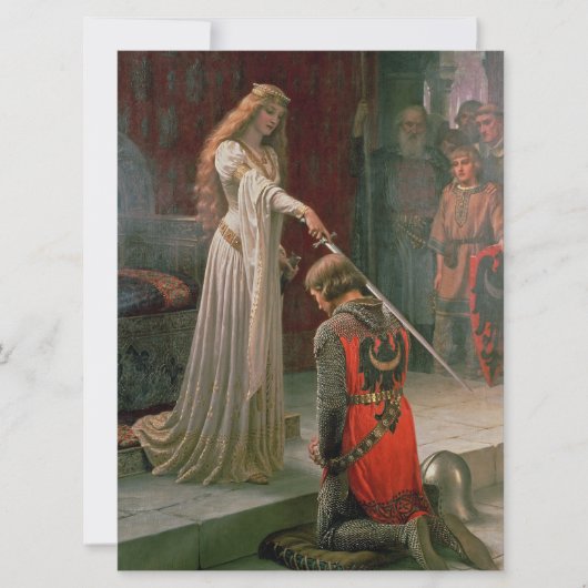 Carte Accolade (par Edmond Blair Leighton) (Devant)