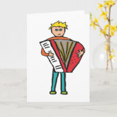 Carte Accordéon (Fleur jaune)