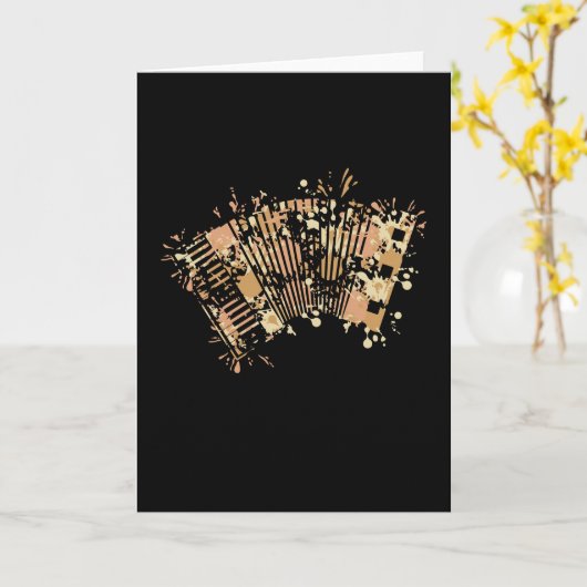 Carte Accordéon (Fleur jaune)