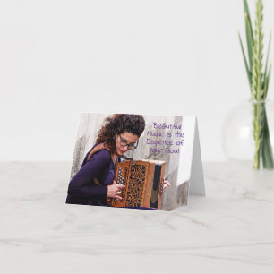 Carte Accordéon Accordéoniste Joueur Accordéoniste Anniv