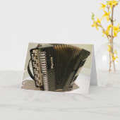 Carte Accordéon greeting (Fleur jaune)