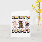 Carte Accouchement Des Lapins Les Plus Mignons Travail E (Fleur jaune)