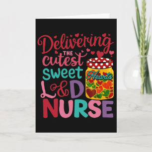 Carte Accouchement des plus mignons petits cœurs