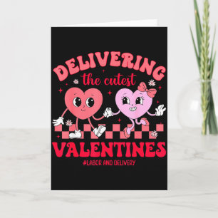 Carte Accouchement du plus mignon Saint-Valentin Travail