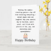 Carte Accountant birthday (Fleur jaune)