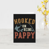 Carte Accro à Pappy Fête des Pères Pêche Pappy (Fleur jaune)