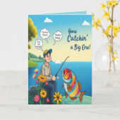 Carte Accro à ton anniversaire (Fleur jaune)