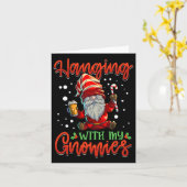 Carte Accrochage Avec Mes Gnomies Femmes Trois Noël Gno (Fleur jaune)