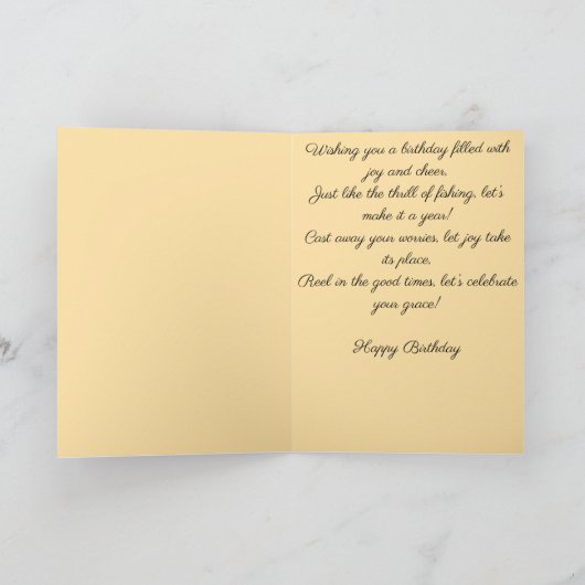 Carte Accroché au plaisir d'anniversaire (Intérieur)