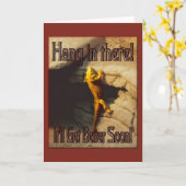 Carte accroche-toi là (Fleur jaune)