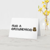 Carte Accrocher une marmotte (Fleur jaune)