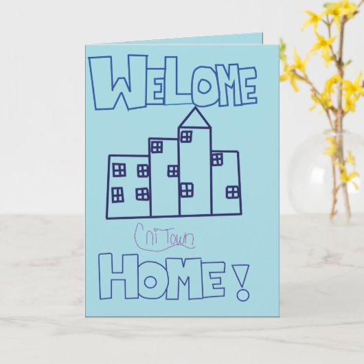 Carte Accueil (Fleur jaune)