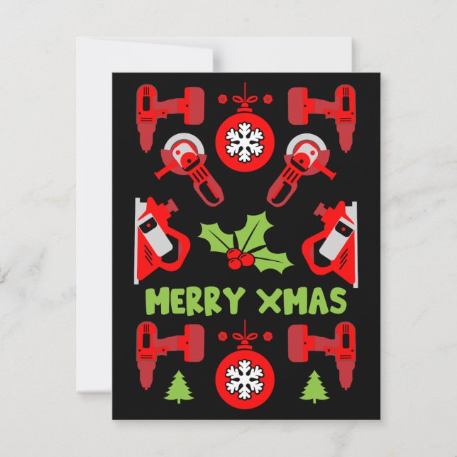 Carte Accueil Amélioration Cadeaux de Noël (Devant)