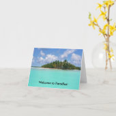 Carte Accueil au paradis ! (Fleur jaune)