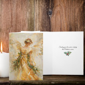 Carte Accueil de Noël d'Ange d'or