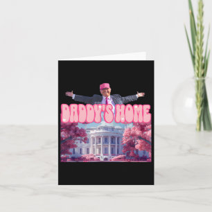 Carte Accueil de papa Trump Pink Trump a gagné 2024 pren