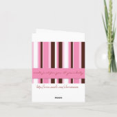 Carte Accueil du nouveau bébé (Dos)